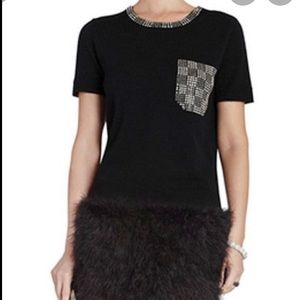 BCBGMAXAZRIA black NWT Lucine sweater, size XS.